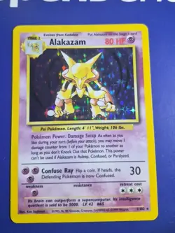 Pokemon TCG Alakazam Base Set 1/102 Holo 1999-2000 Wizards Base Set Holo Rare - Image 2