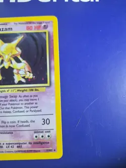 Pokemon TCG Alakazam Base Set 1/102 Holo 1999-2000 Wizards Base Set Holo Rare - Image 3