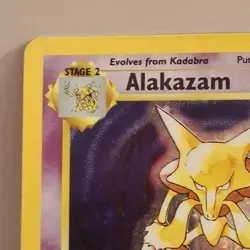 Pokemon TCG Alakazam Base Set 1/102 Holo 1999-2000 Wizards Base Set ships fast - Image 2