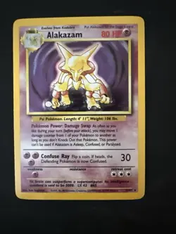 Pokemon TCG Alakazam Base Set 1/102 Holo 1999-2000 Wizards Base Set Copyright... - Image 1