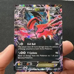 Yveltal EX XY08 Ultra Rare Black Star Promo Pokemon Card English - Image 1