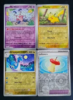 Pokemon 151 - MEW - Scarlet & Violet - REVERSE HOLO Foil Singles You Pick - Image 1