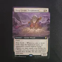 Deep Gnome Terramancer - Extended Art - NM - Battle for Baldur's Gate - MTG - Image 1
