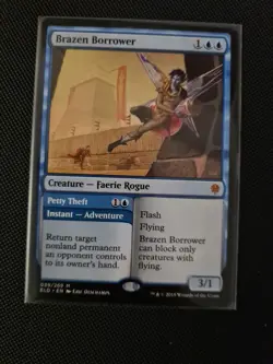 MTG Brazen Borrower Petty Theft Throne of Eldraine 039/269 Regular Mythic - Image 1