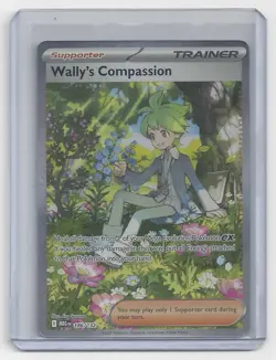 Wally's Compassion 186/132 Pokemon Mega Evolution SIR Near Mint - Image 1