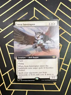 Aven Interrupter (Extended Art) NM MTG Outlaws of Thunder Junction Regular - Image 1