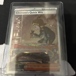 Pokemon CLEMONT'S QUICK WIT 243/191 - Surging Sparks - SPECIAL ILLUSTRATION RARE - Image 1