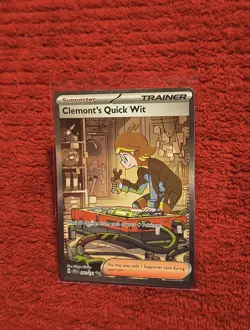 Pokemon TCG Clemont's Quick Wit 243/191 Special Illustration Surging Sparks - Image 2