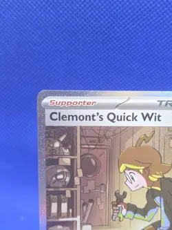 Pokemon Surging Sparks Clemont’s Quick Wit 243/191 Special Illustration Rare NM - Image 3