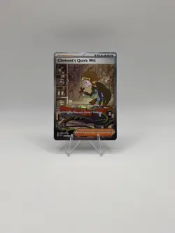 Pokemon TCG Surging Sparks 243/191 Clemont's Quick Wit Special Illustration Rare - Image 1