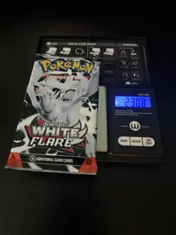 Very Heavy 23.08g! Pokemon White Flare Booster Pack Sealed! - Image 1