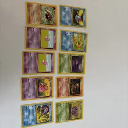1st edition vintage pokemon card set of 10 near Mint - Image 1