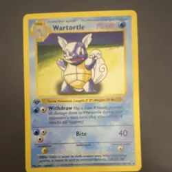 NM- Excellent Wartortle Pokemon TCG 1st Edition Creature Card 42/102 - Image 1