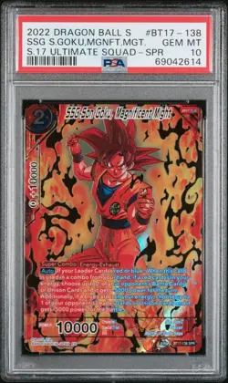 SSG Son Goku, Magnificent Might SPR | Dragon Ball Super Card Game PSA 10 DBS - Image 1
