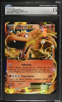 Charizard EX 11/106 2016 Jumbo Promo Cards Charizard Pokemon Fire Blast CGC 7.5 - Image 1