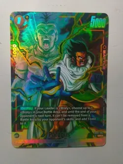 Paragus FB08-084 Alternate Art Saiyan's Pride Dragon Ball English Card Fusion Wo - Image 1