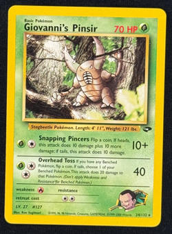 GIOVANNI'S PINSIR *Rare* (LP/NM) - Gym Challenge 24/132 - Pokemon TCG - Image 1