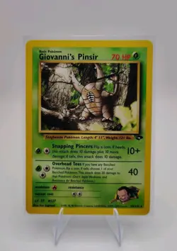 Pokemon TCG Giovanni's Pinsir Gym Challenge 24/132 Regular Rare LP. - Image 1