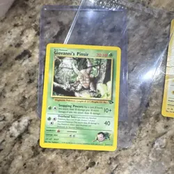 Pokemon TCG Giovanni's Pinsir Rare Regular Unlimited 24/132 Gym Challenge - Image 1