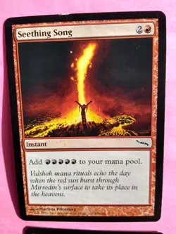 MTG Magic The Gathering Seething Song 104/306 Mirrodin (MRD) 2003 NM x4 - Image 2