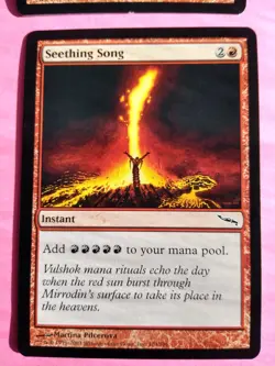 MTG Magic The Gathering Seething Song 104/306 Mirrodin (MRD) 2003 NM x4 - Image 3