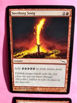 MTG Magic The Gathering Seething Song 104/306 Mirrodin (MRD) 2003 NM x4 - Image 4
