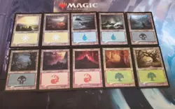 Mtg. Basic Land Set. Foil Retro. Innistrad Remastered. #288-297. Nm - Image 1