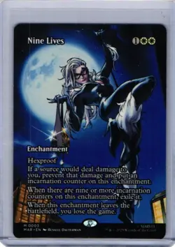 Nine Lives (Borderless) #3 (NM) MAR Magic MTG - Image 1