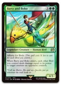 Bartz and Boko #175 (Foil) (NM) Final Fantasy FIN Magic MTG - Image 1