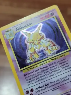 Alakazam 1/102 Holo Rare Unlimited Edition Base Set Pokemon Card 1999 WOTC PL! - Image 2