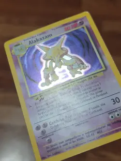 Alakazam 1/102 Holo Rare Unlimited Edition Base Set Pokemon Card 1999 WOTC PL! - Image 4