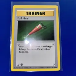 Full Heal 1st Edition Base Set 82/102 Shadowless Vintage Pokemon Card - NM/VLP - Image 5