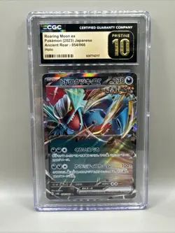 2023 POKEMON JAPANESE SV4K-ANCIENT ROAR #054 ROARING MOON EX PRISTINE 10 - Image 1
