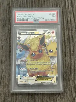 Flareon EX RC28/RC32 Radiant Collection Pokemon Generations PSA 7 NM - Image 1