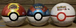 Pokemon TCG PokeBall Tins - Set of 3 Brand New Factory Sealed - Image 1