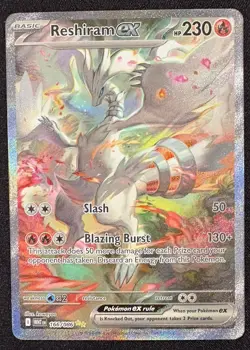 2025 Pokemon SV White Flare Reshiram EX Special Illustration Rare #166/086 NM - Image 1