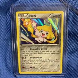 2015 POKEMON XY ROARING SKIES 42 JIRACHI-REVERSE FOIL Mint Condition Grade Ready - Image 1