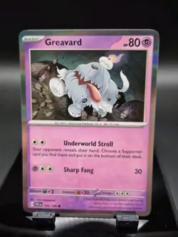 Pokemon TCG Greavard Scarlet & Violet Base Set 105/198 Holo Promo Promo - Image 2