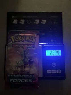 Heavy! 22.29g Pokemon Sealed Temporal Forces Booster Pack - Image 1