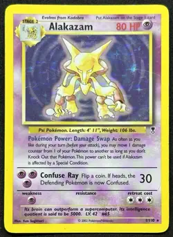 POKEMON~ALAKAZAM~1/110~HOLO~LEGENDARY~ENG~LP - Image 1