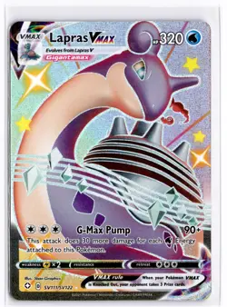 2021 TCG Pokemon #SV111 Lapras VMAX SV111/SV122 Holo Full Art Shining Fates - Image 1