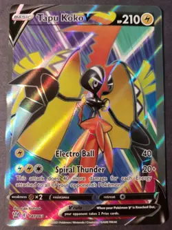 POKEMON TCG TAPU KOKO V 147/163 SWSH BATTLE STYLES FULL ART!! Near Mint - Image 1