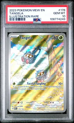 2023 POKEMON MEW EN-151 ILLUSTRATION RARE #178 TANGELA PSA 10 - Image 1