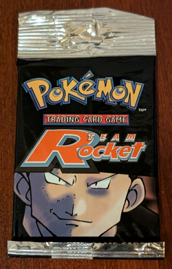Pokemon TCG Team Rocket Unlimited HEAVY Foil Booster Pack SEALED Giovanni Art - Image 1