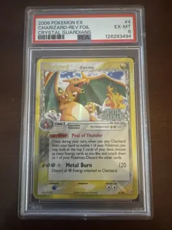 2006 POKEMON EX CRYSTAL GUARDIANS #4 CHARIZARD-REV.FOIL CRYSTAL GUARDIANS - Image 1