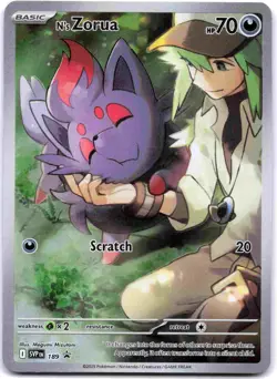 N's Zorua Promo SV: Scarlet & Violet Promo Cards SVP Holo 189 NM - Image 1