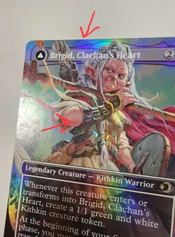 MTG - Brigid, Clachan's Heart Foil Borderless ECL 285 Lorwyn Eclipsed Print Line - Image 2
