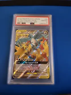 Pokemon TCG Moltres Zapdos Articuno GX 66/68 Full Art Hidden Fates Psa 10 - Image 1