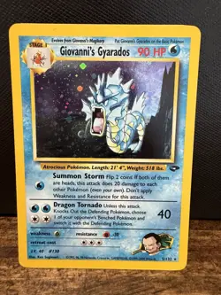 Pokemon TCG Giovanni's Gyarados Holo 5/132 Gym Challenge NM - Image 1
