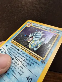 Pokemon TCG Giovanni's Gyarados Holo 5/132 Gym Challenge NM - Image 2